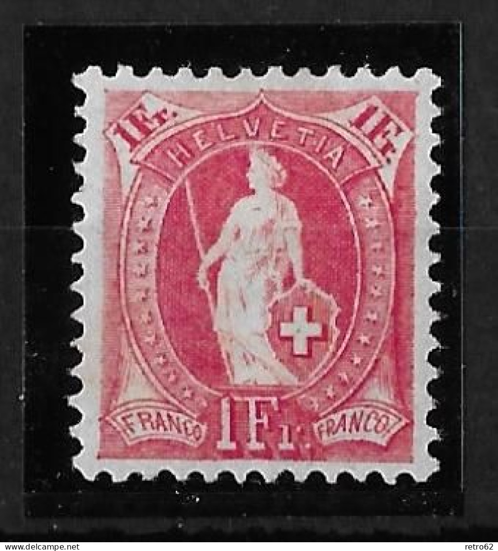 1905 - 1908 STEHENDE HELVETIA  Weisses Papier Mit Wasserzeichen     ►SBK-91C* / CHF 175.-◄ - Neufs