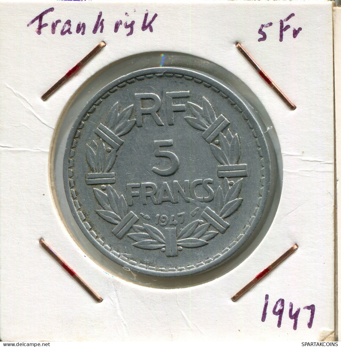 5 FRANCS 1947 FRANCE Pièce Française #AM625.F - 5 Francs