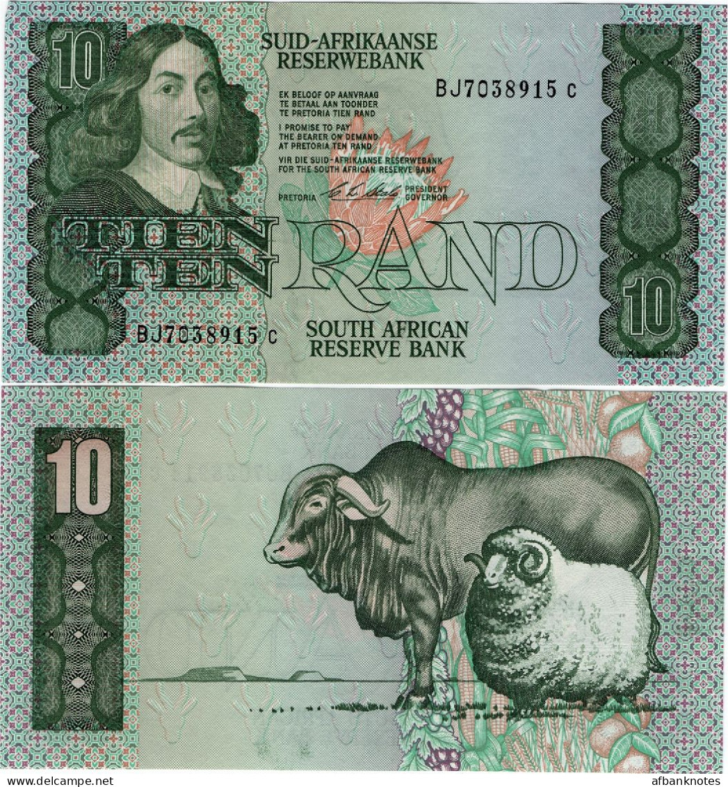 SOUTH AFRICA       10 Rand       P-120e      ND (ca. 1986)        UNC - South Africa