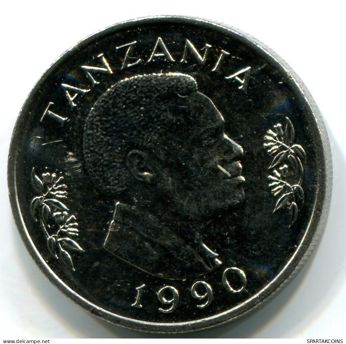 1 SHILLING 1990 TANZANIA UNC President Mwinyi Torch Moneda #W11250.E - Tanzania