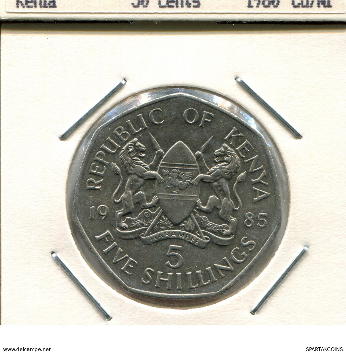 5 SHILLING 1985 KENYA Pièce #AS332.F - Kenya