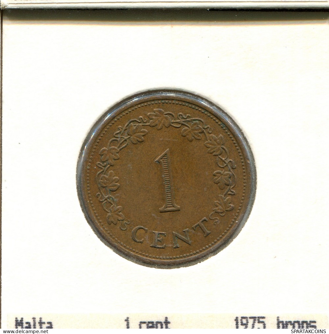1 CENT 1975 MALTE MALTA Pièce #AS645.F - Malta