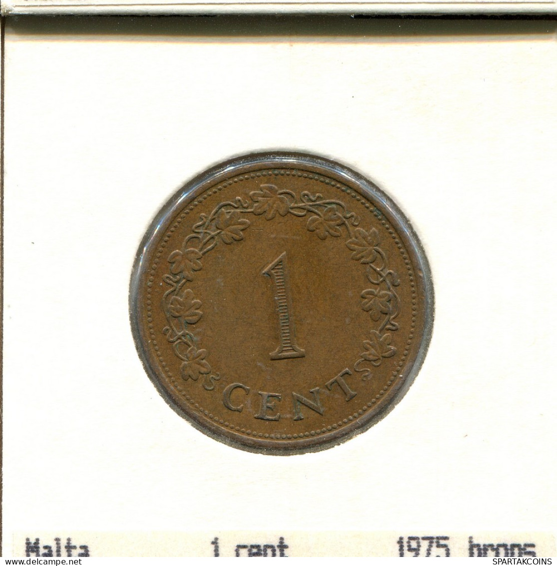 1 CENT 1975 MALTE MALTA Pièce #AS645.F - Malte