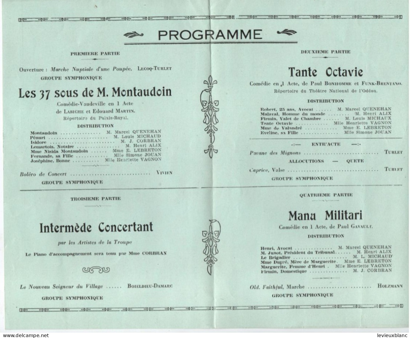 Militaria/Programme / Union Nationale Des Combattants/Section De DARNETAL/Les Grillons Rouennais//1932  PROG361 - Programma's