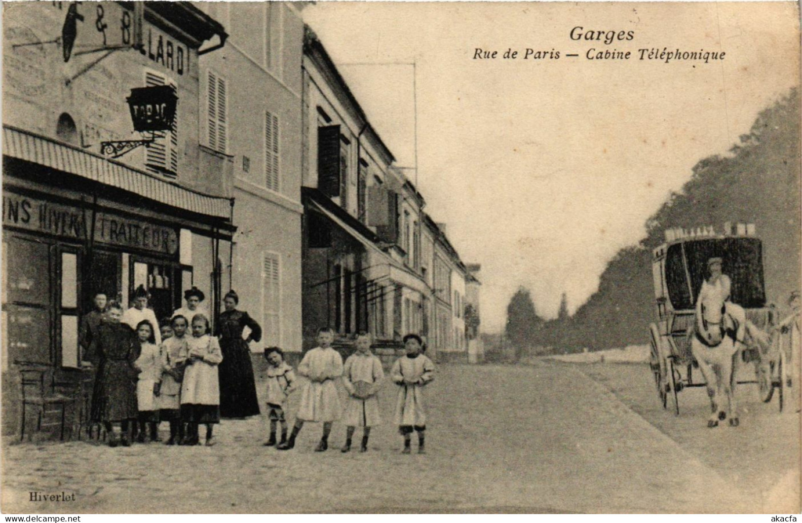 CPA GARGES Rue De Paris Cabine Téléphonique (860771) - Garges Les Gonesses