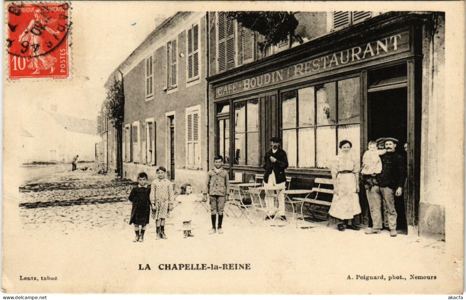 CPA LA CHAPELLE-la-REINE Café BOUDIN Restaurant (861403) - La Chapelle La Reine