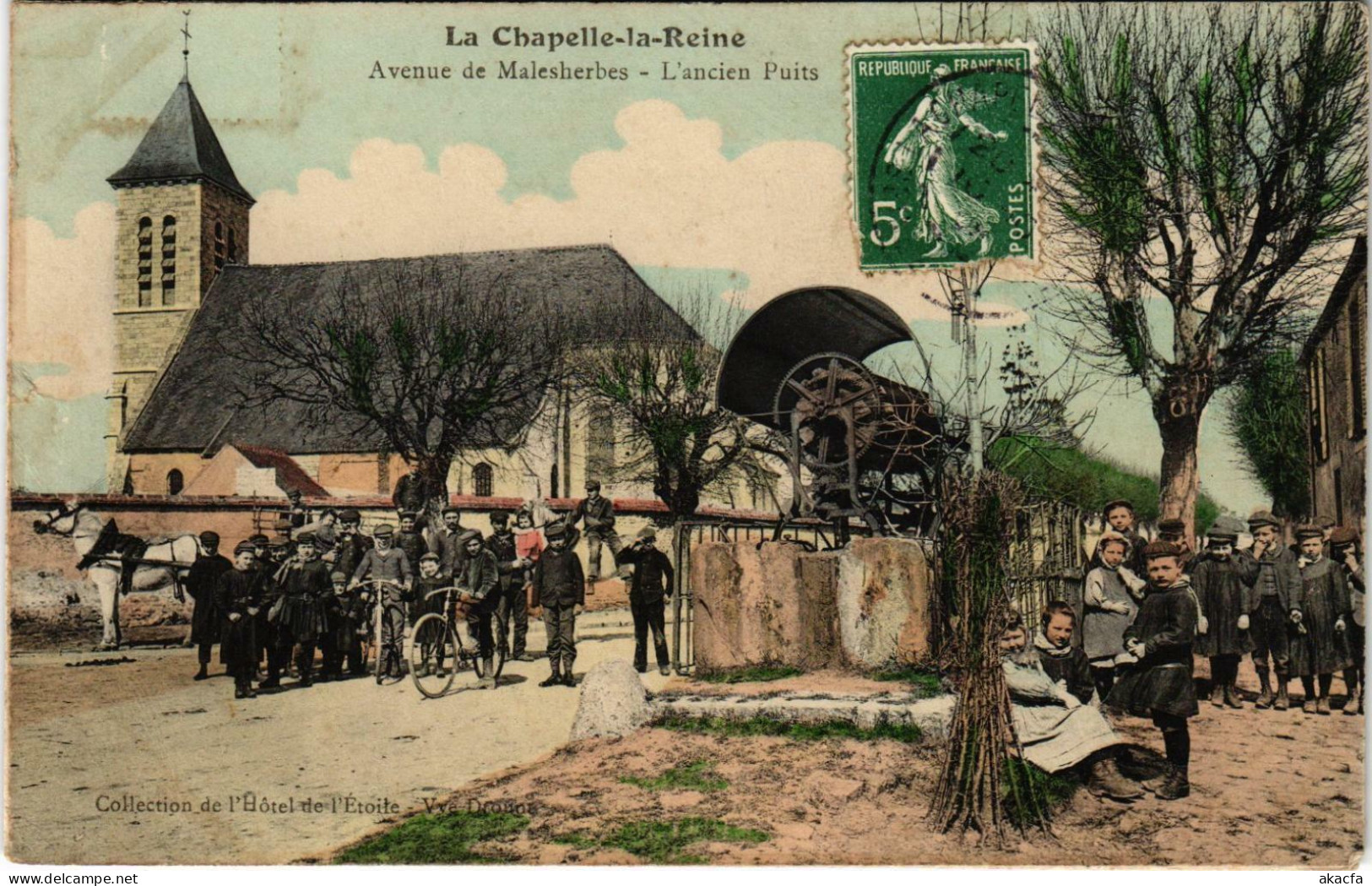 CPA LA CHAPELLE-la-REINE Avenue De Malesherbes Lancien Puits (861404) - La Chapelle La Reine