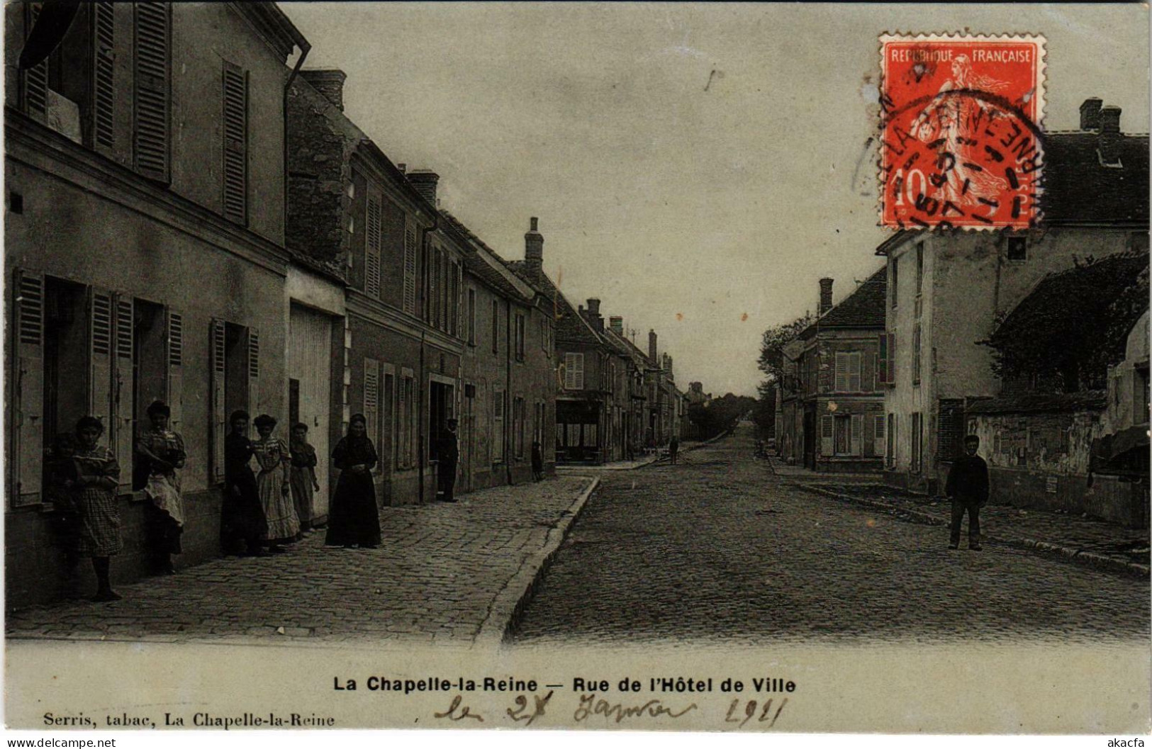 CPA LA CHAPELLE-la-REINE Rue De L'Hotel-de-Ville (861401) - La Chapelle La Reine