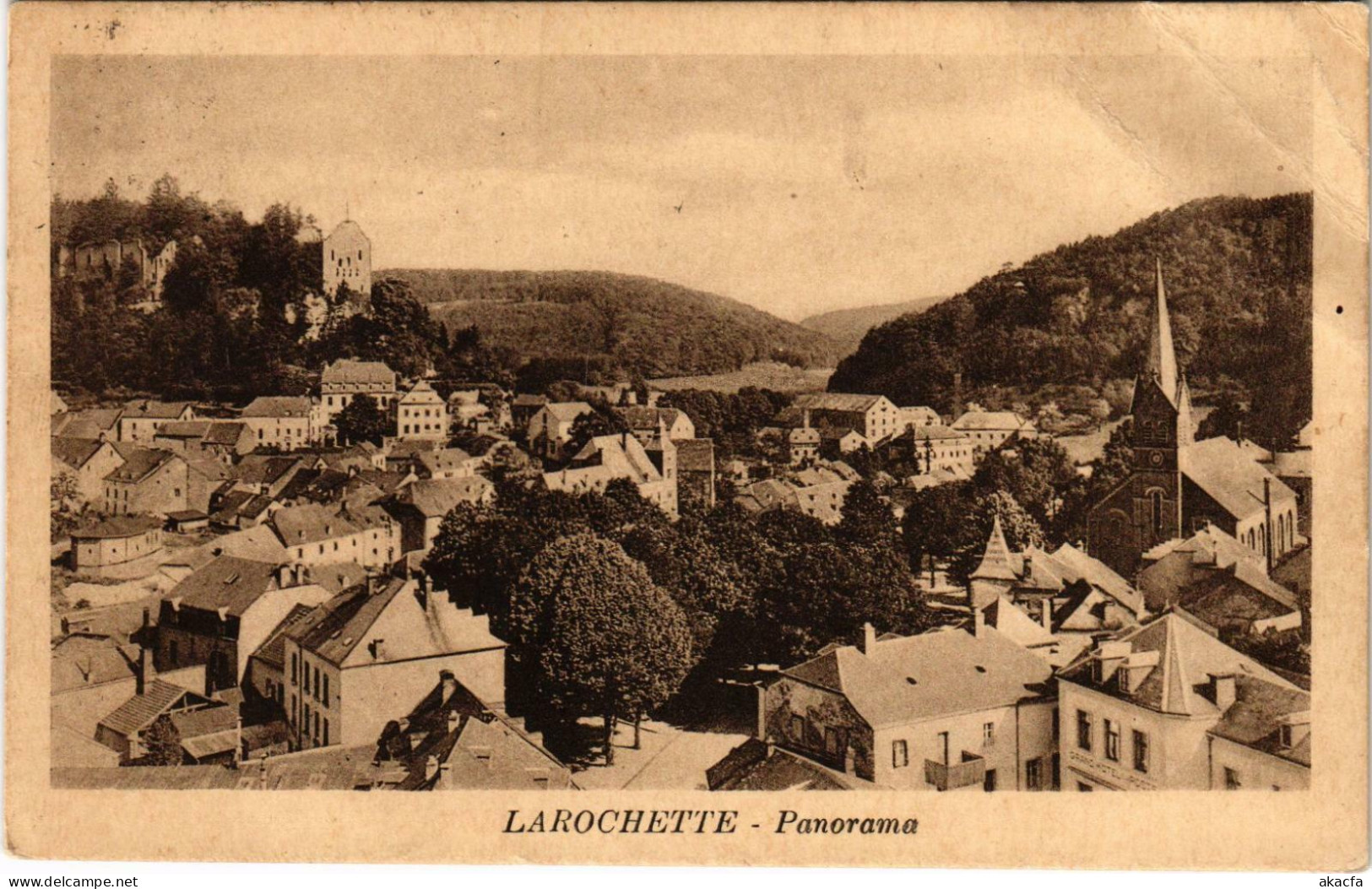 CPA AK Larochette Panorama LUXEMBURG (803888) - Fels