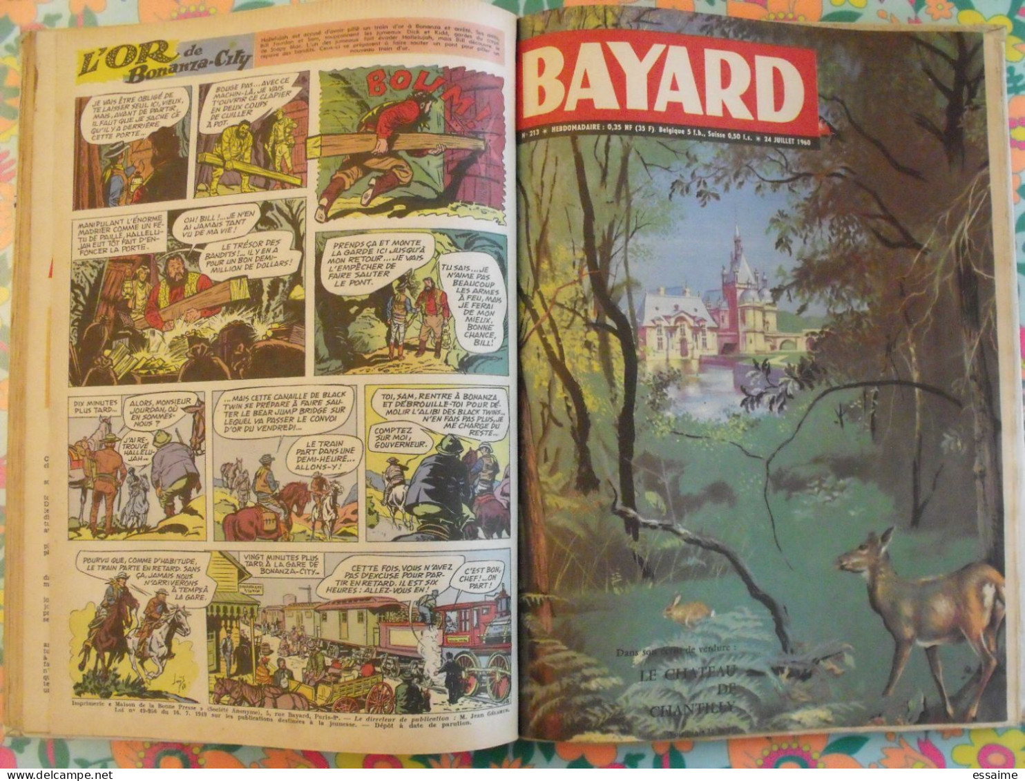 recueil BD Bayard 1960 n° 206 à 218. ribera  van dam chakir  loÿs. tony sextant bill jourdan bob morane. à redécouvrir