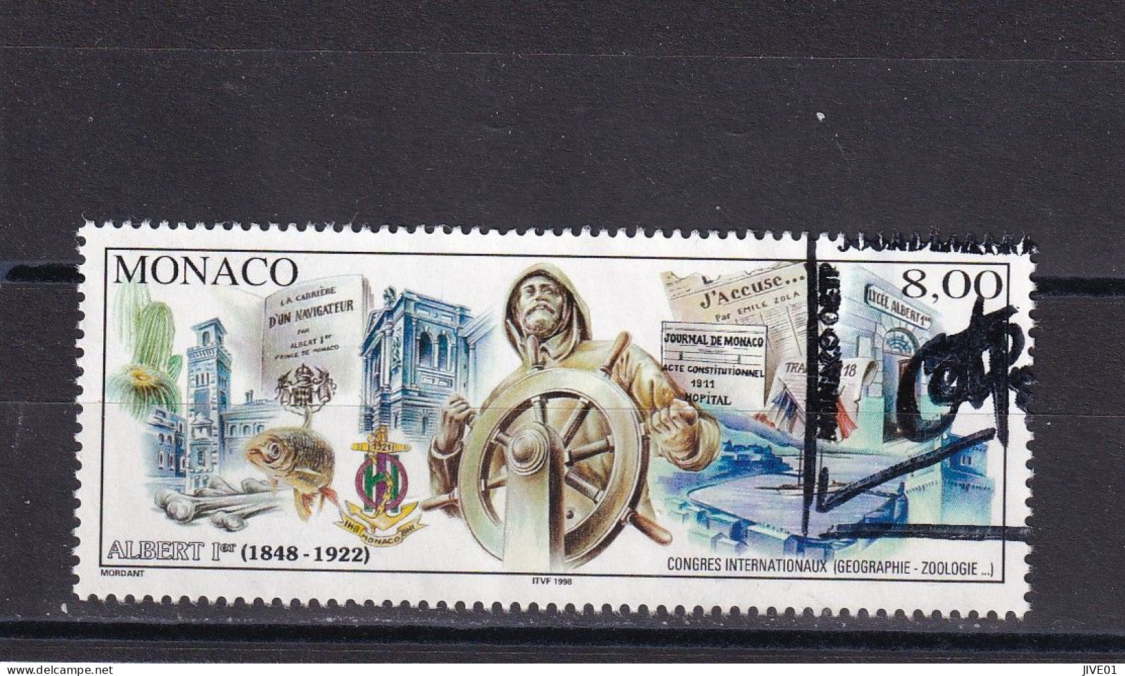 MONACO OBLITERES 1997 : OBLIT. Y/T  N° 2145 Issu De La Carte D'exposition Tamponnée (idem Second Scan) - Used Stamps