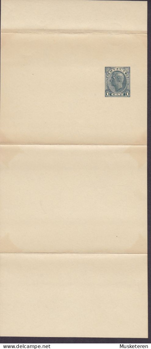 Canada Postal Stationery Ganzsache Entier Wrapper Bande Journal Streifband 1c. George VI. Unused (2 Scans) - 1903-1954 Rois