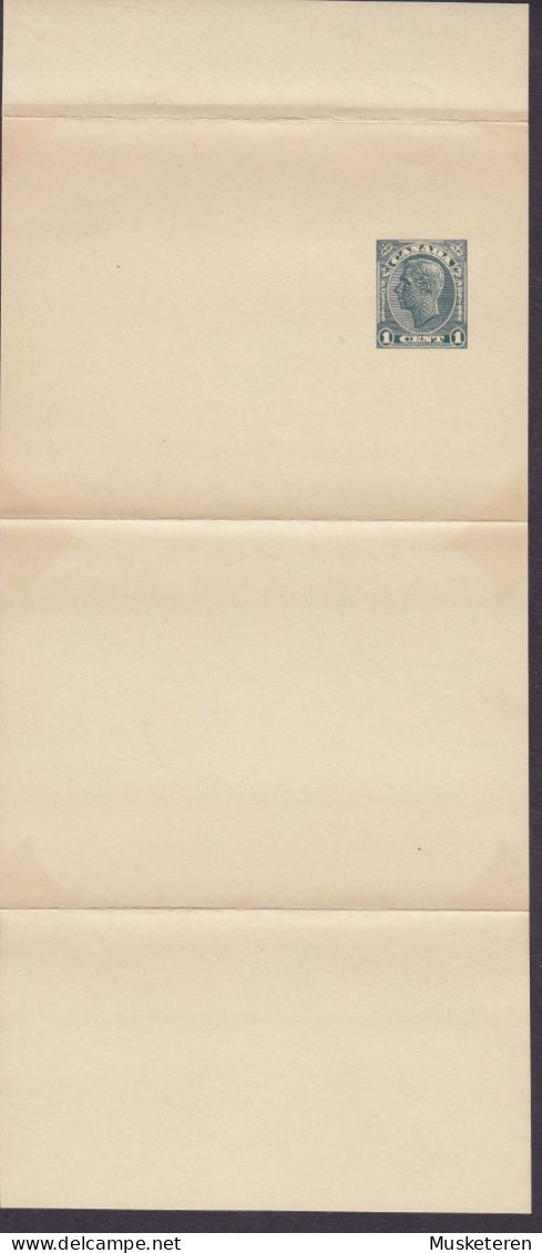 Canada Postal Stationery Ganzsache Entier Wrapper Bande Journal Streifband 1c. George VI. Unused (2 Scans) - 1903-1954 De Koningen