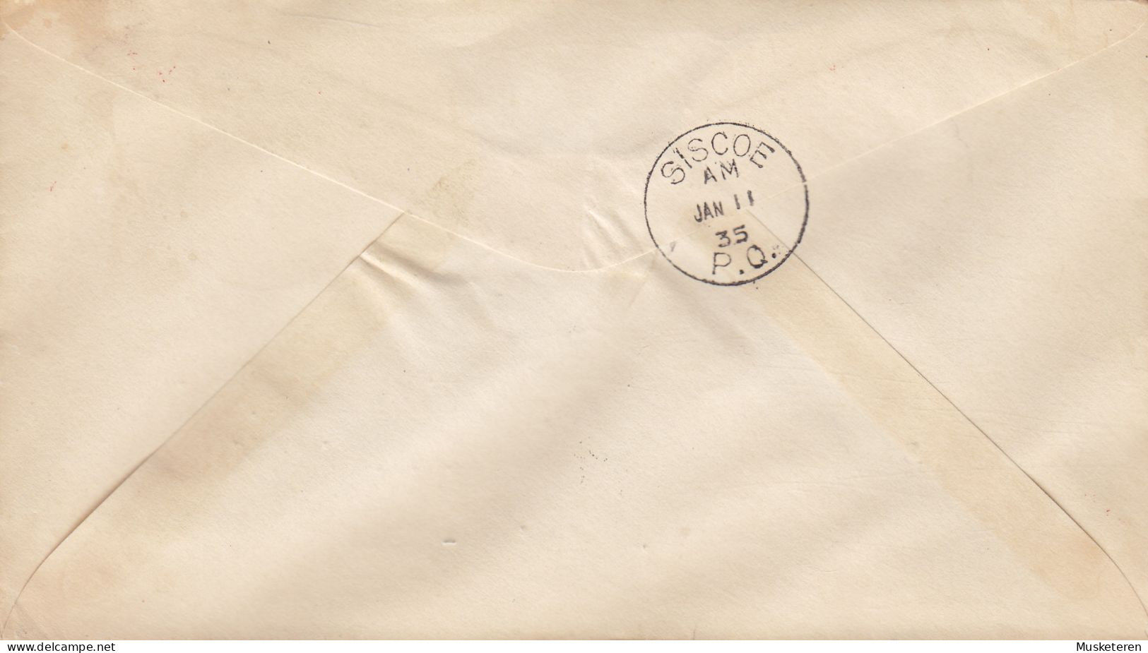 Canada Via Air Mail 1st First Official Flight VAL D'OR - SISCOE 1935 Cover Lettre Beaver Cachet (2 Scans) - Luchtpost