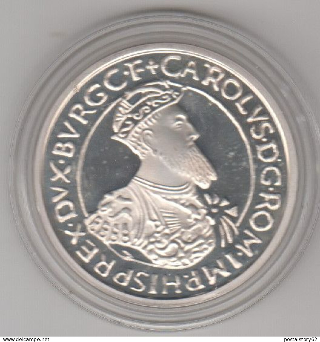 Belgio, Moneta Arg. 5 ECU Prova (p P) Fondo Specchio - Trattati Di Roma - 1988 - Altri & Non Classificati