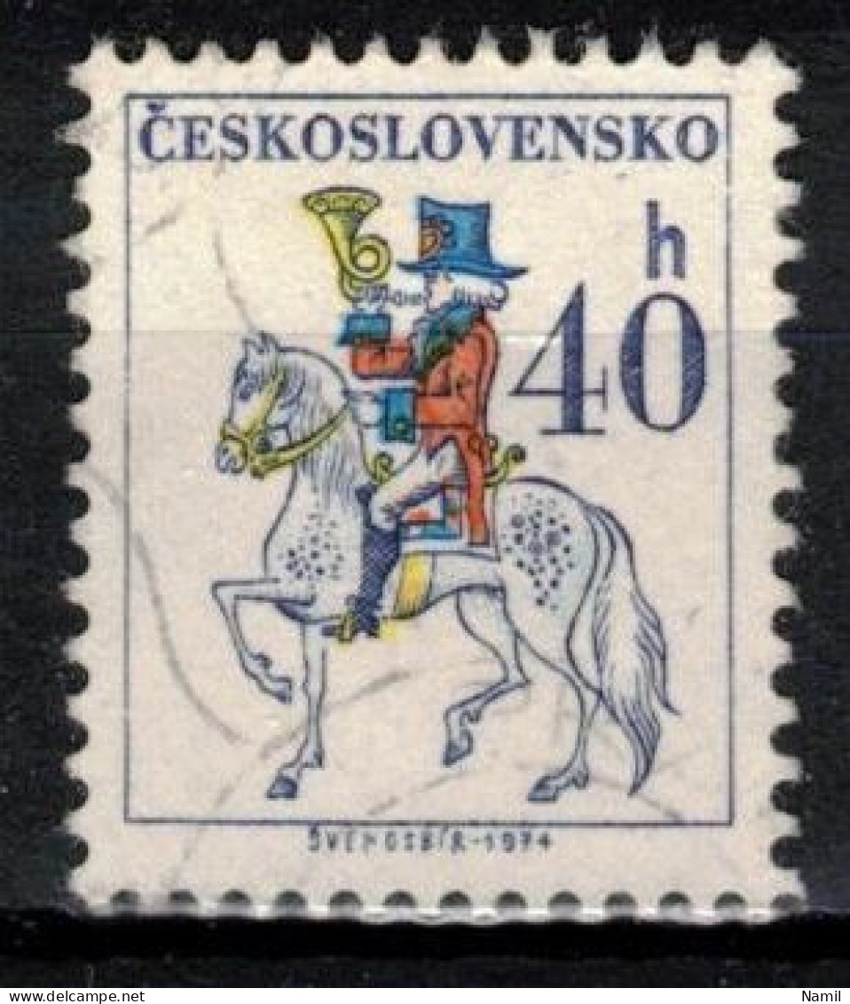 Tchécoslovaquie 1974 Mi 2230 (Yv 2075), Varieté, Position 66/2, Obliteré - Variétés Et Curiosités
