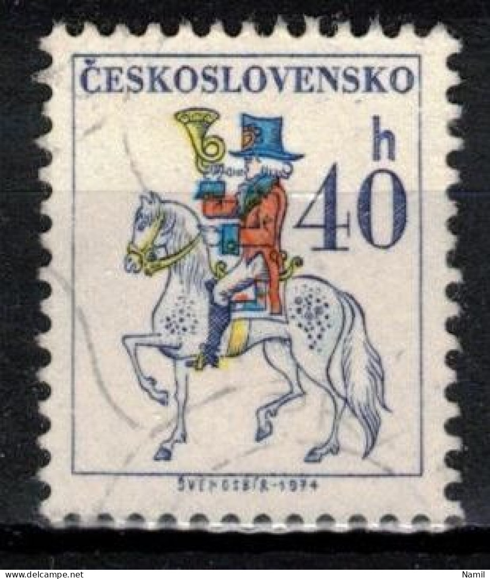 Tchécoslovaquie 1974 Mi 2230 (Yv 2075), Varieté, Position 66/2, Obliteré - Variedades Y Curiosidades