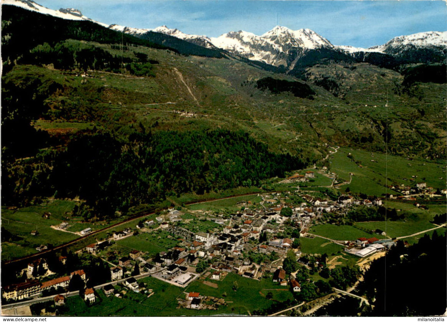 Panorama Faido Con Pizzo Molare (4468) * 29. 8. 1978 - Faido