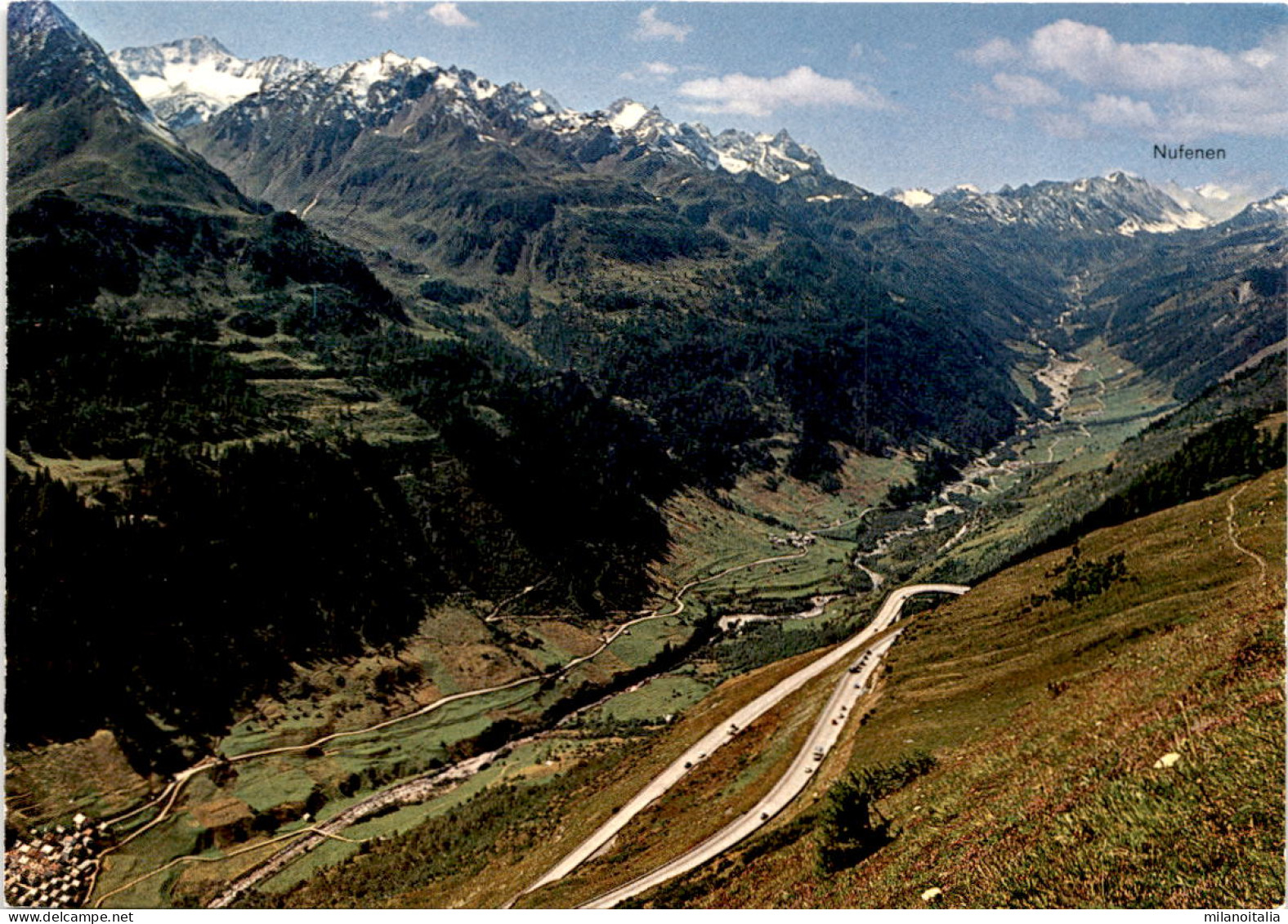 Valle Bedretto Con Strada Del San Gottardo (4711) - Bedretto