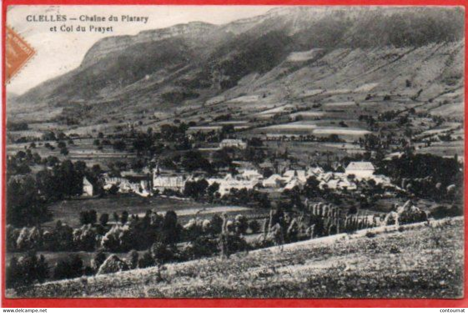 CPA 38 CLeLLES Chaîne Du Platary Et Col Du Prayet - Clelles