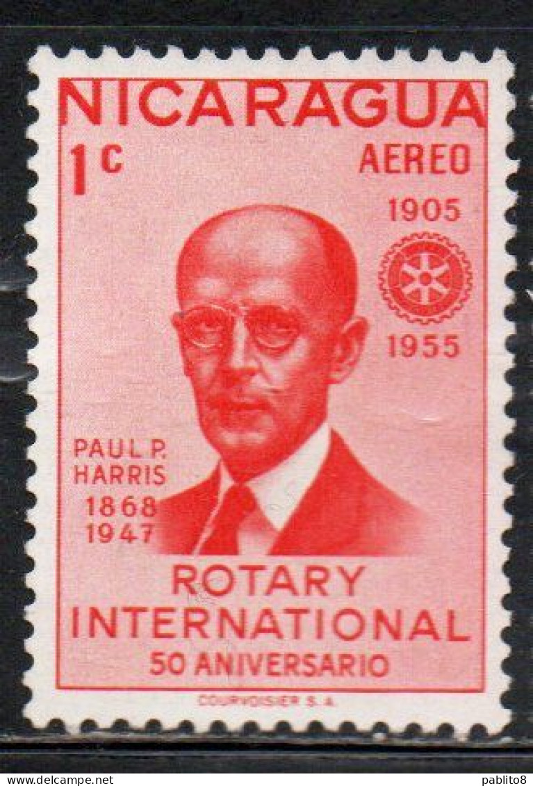 NICARAGUA 1955 ROTARY INTERNATIONAL PAUL HARRIS 1c MH - Nicaragua