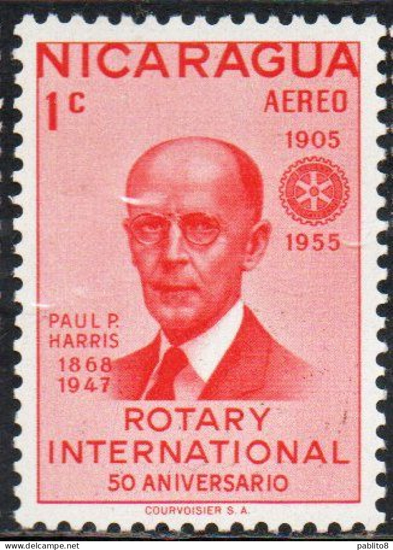 NICARAGUA 1955 ROTARY INTERNATIONAL PAUL HARRIS 1c USED USATO OBLITERE' - Nicaragua