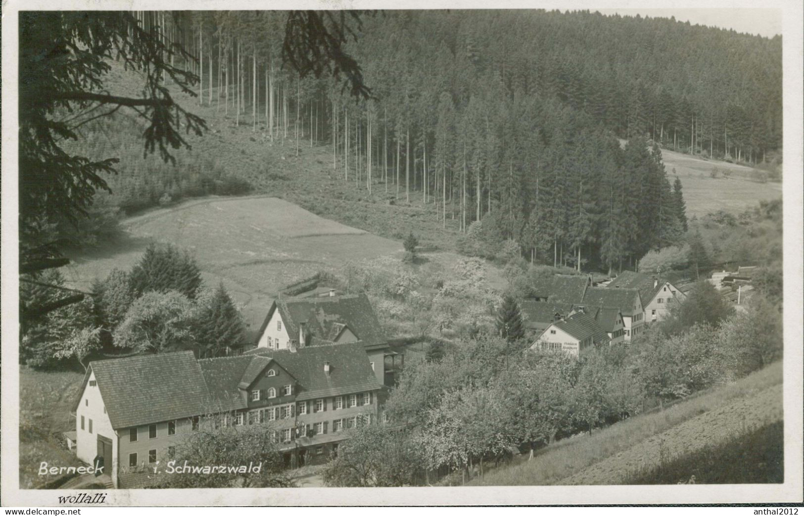 Rar Gasthaus Zum Waldhorn Berneck Heute Altensteig Schwarzwald 7.7.1929 - Altensteig