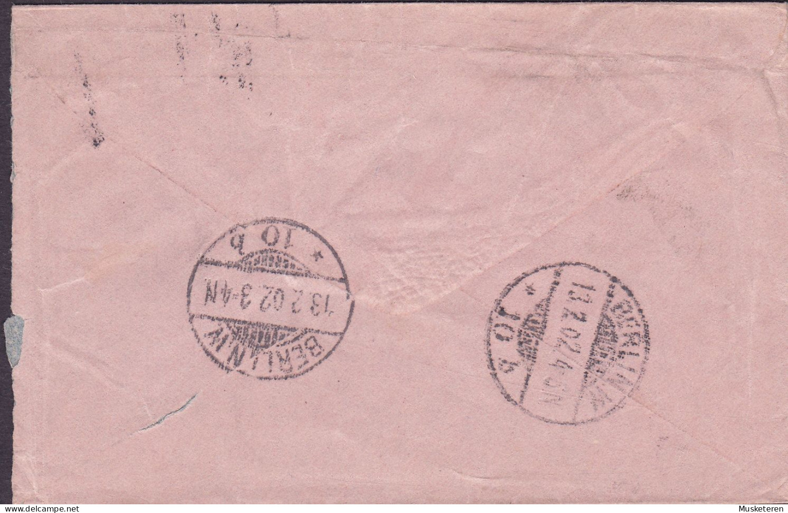 Reichspost Postal Stationery Ganzsache Entier Rohrpost-Brief Umschlag BERLIN 1902, 30 Pf Germania (2 Scans) - Buste