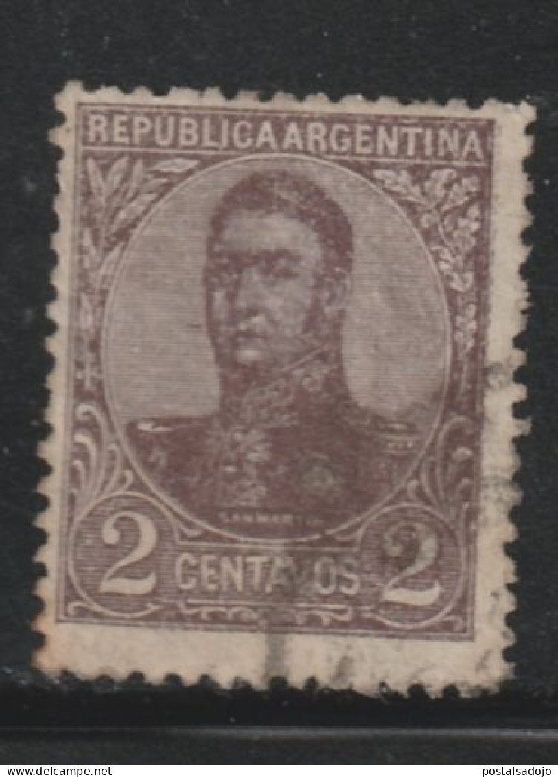 ARGENTINE 1386 // YVERT 134 // 1908-09 - Gebruikt