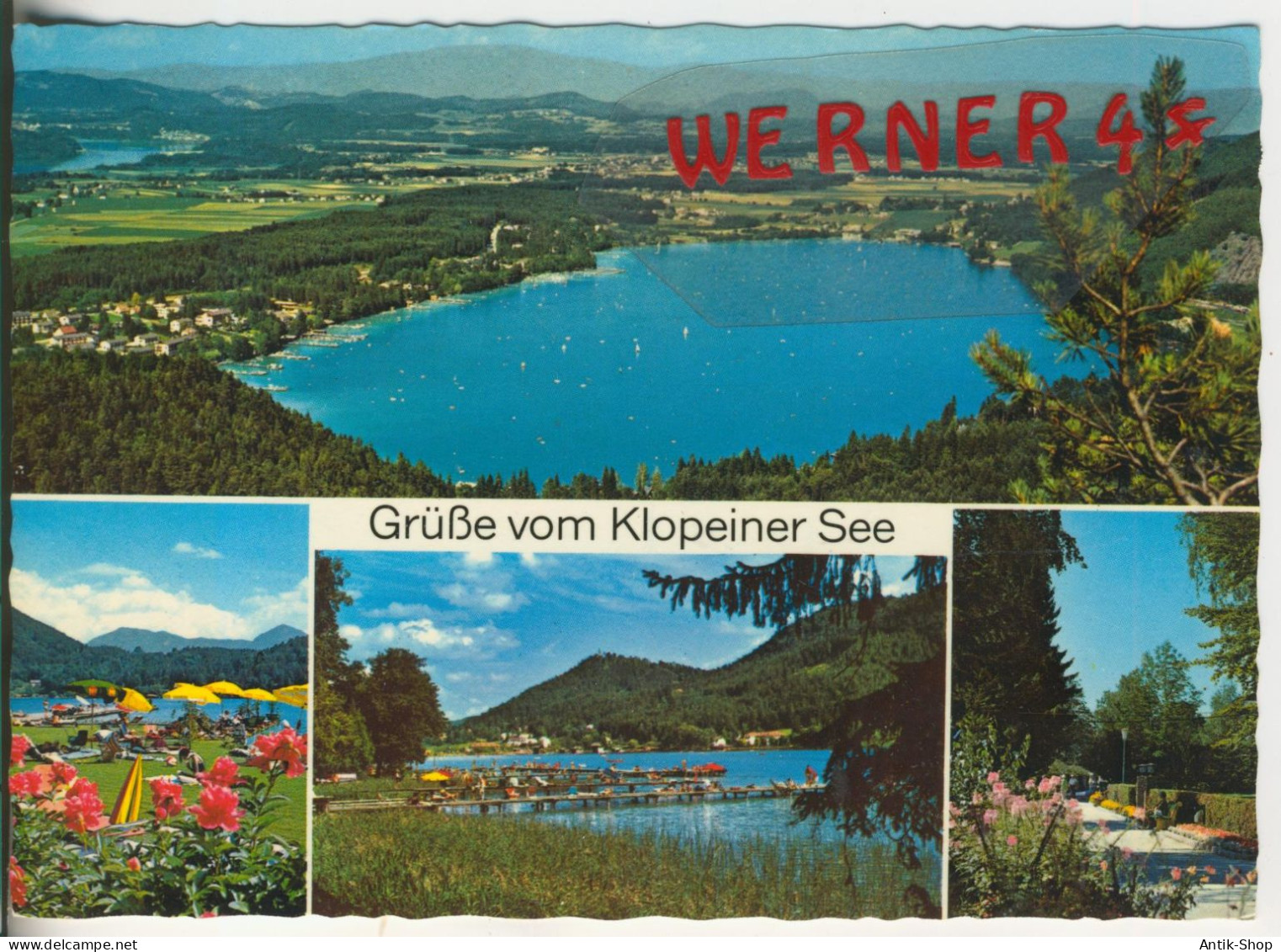 Grüße Vom Klopeiner See - 4 Ansichten - Von 1981 (34502) - Klopeinersee-Orte