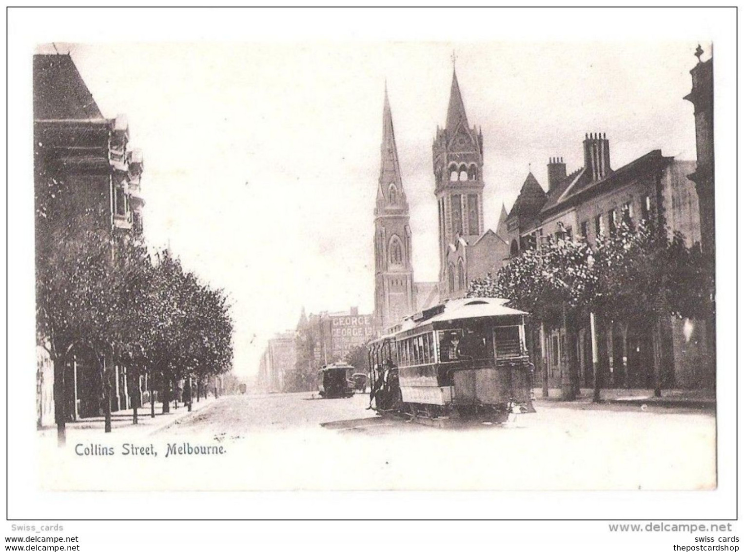 SUPERB TRAM MELBOURNE - Collins Street Victoria Australia UNUSED - Melbourne