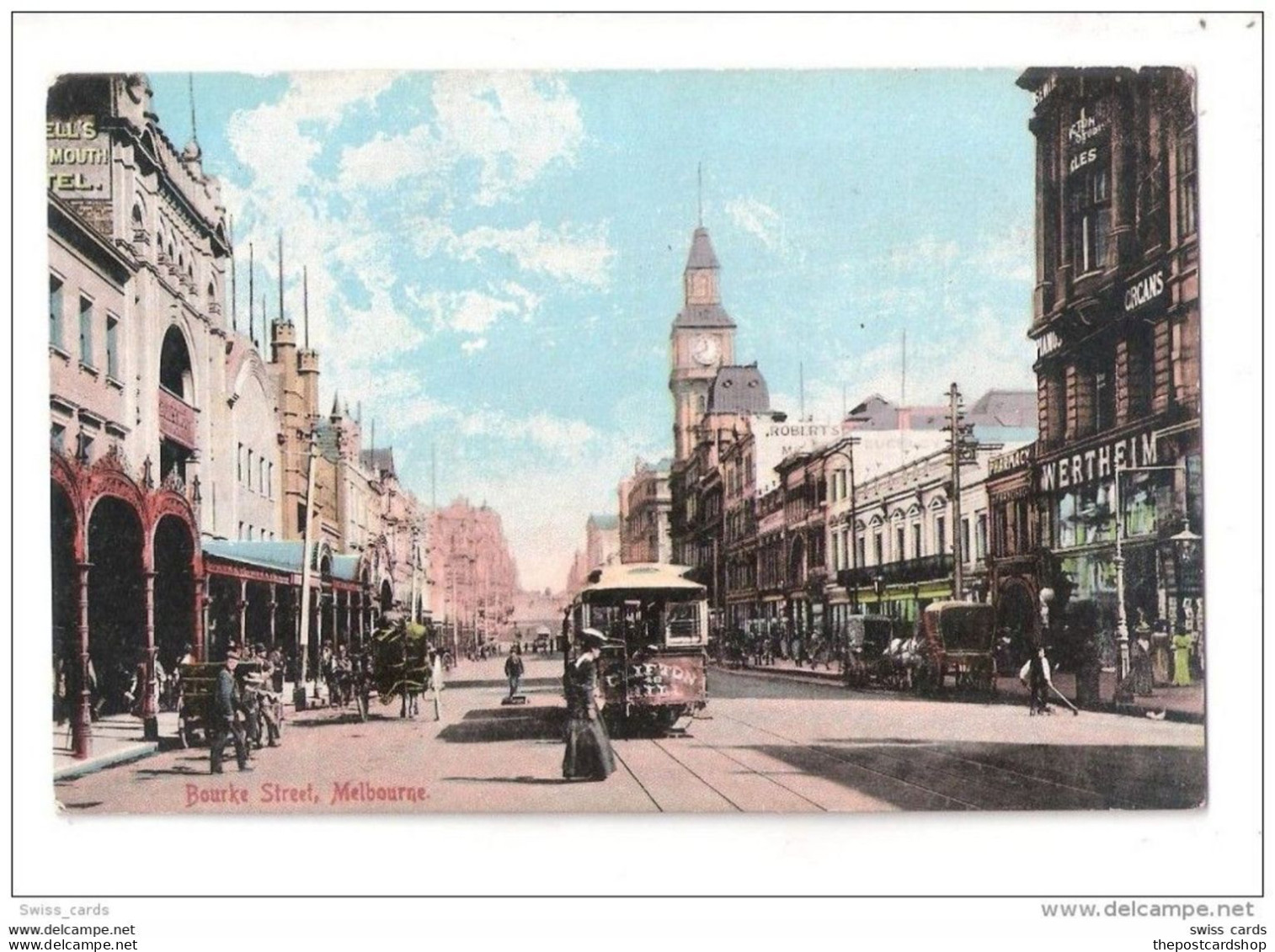 SUPERB TRAM MELBOURNE - Collins Street Victoria Australia UNUSED - Melbourne