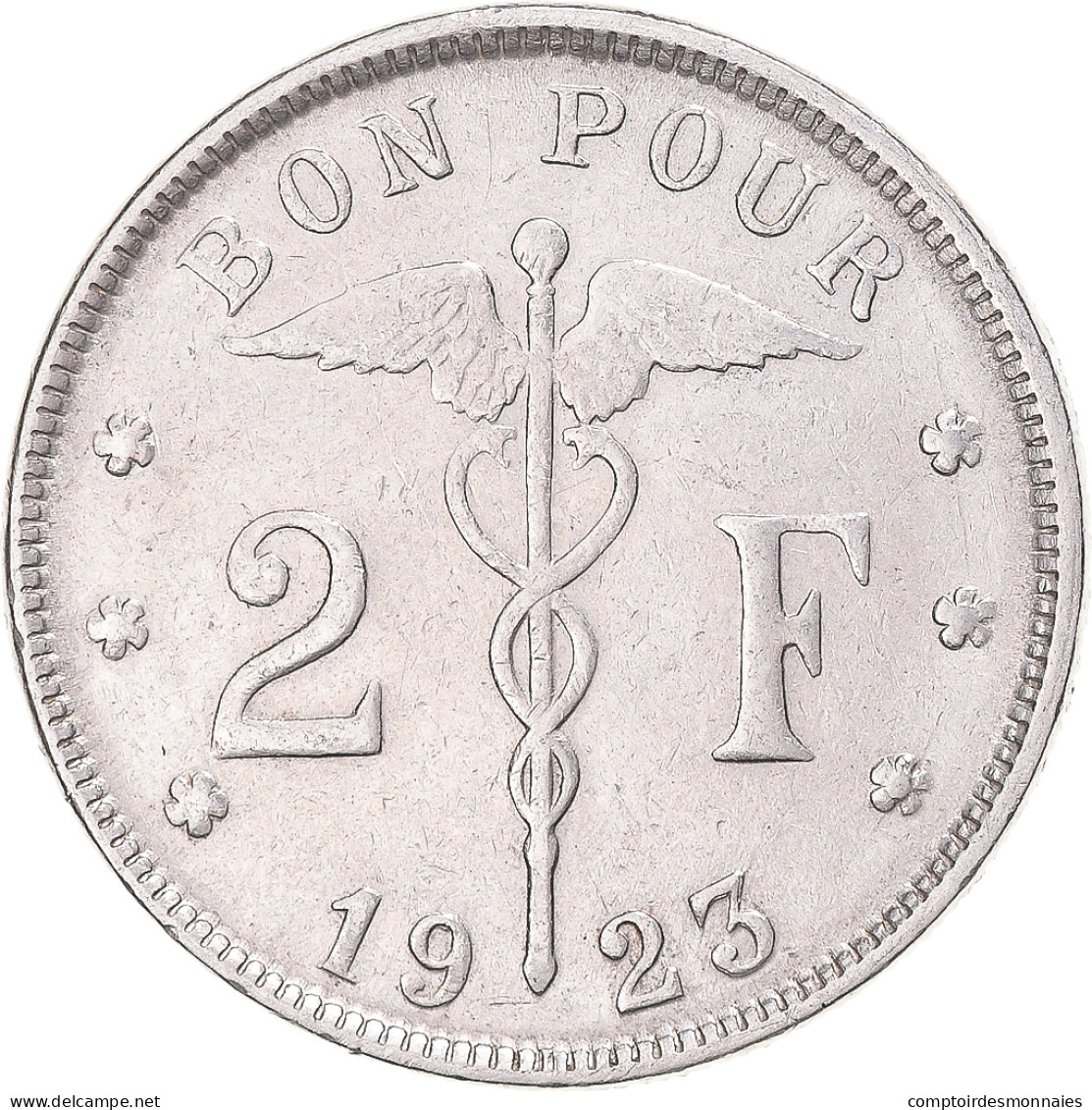 Monnaie, Belgique, 2 Francs, 2 Frank, 1923 - 2 Francs
