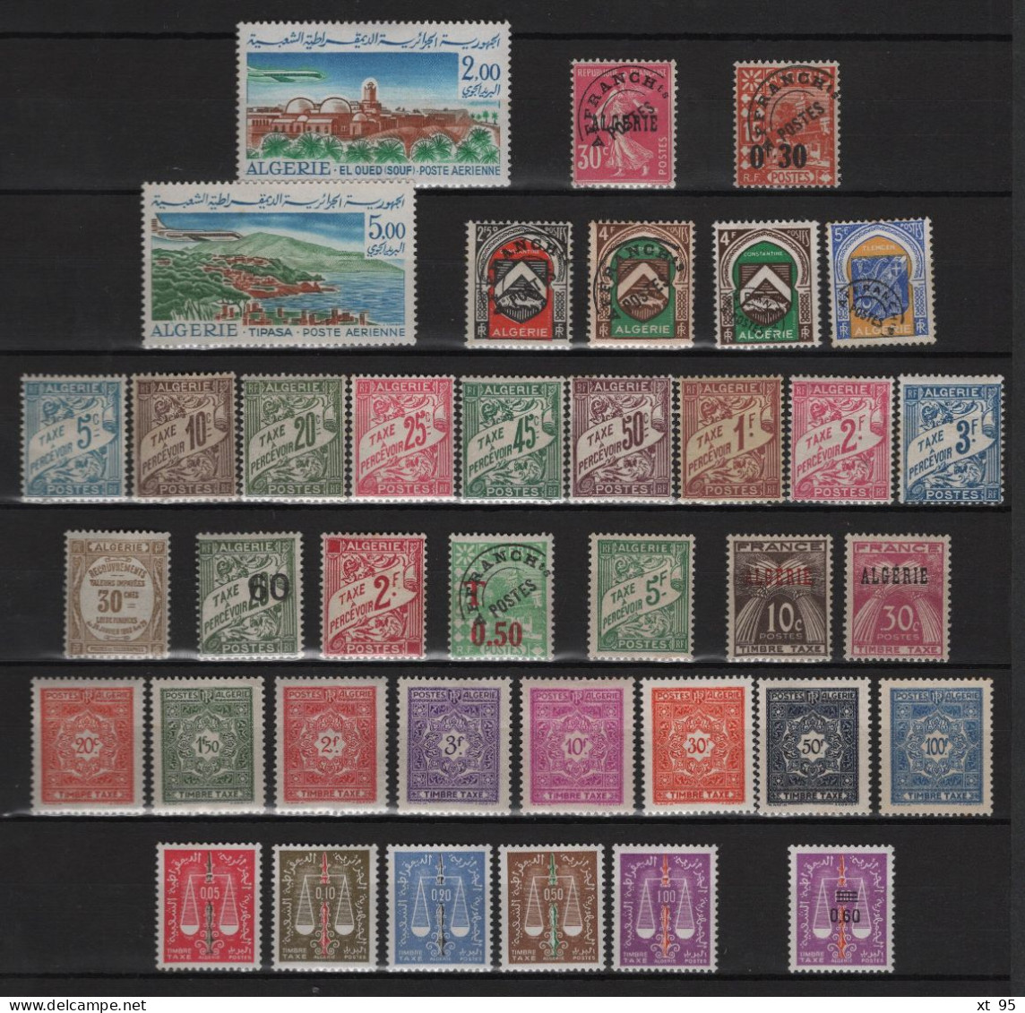 Algerie - Petit Lot De Timbres Taxe Preo Et Poste Aerienne - * Neufs Avec Charniere - Cote +70€ - Collezioni & Lotti