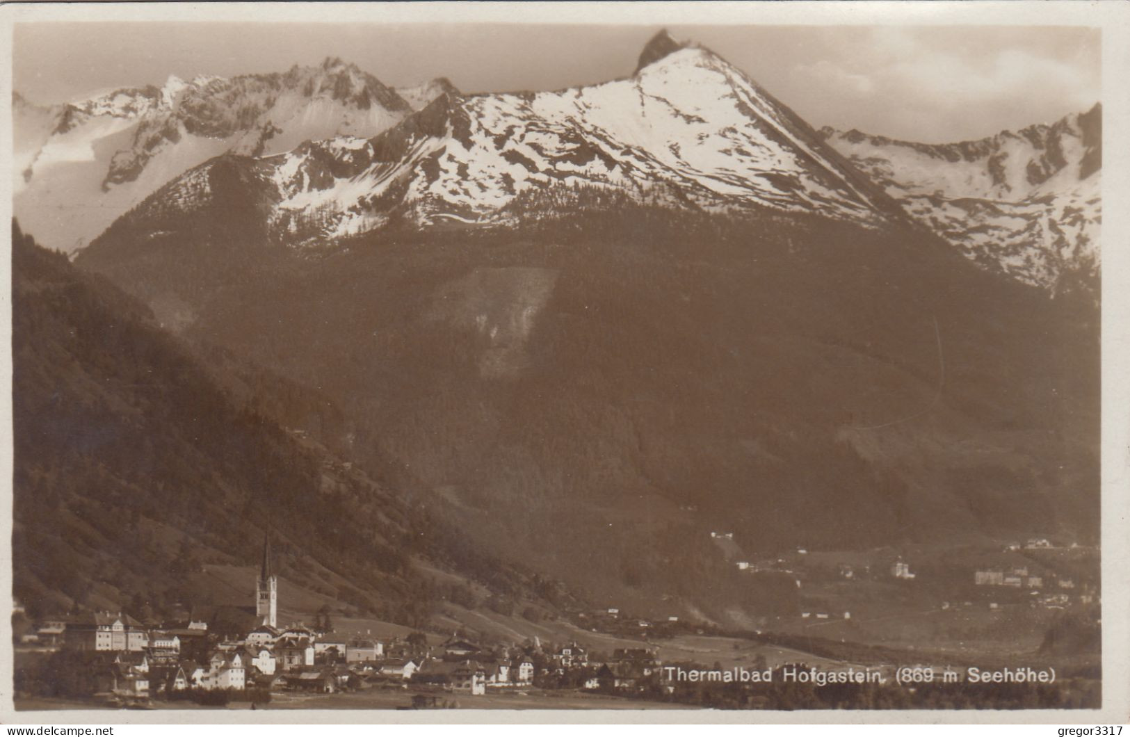 C7818) Thermalbad  HOFGASTEIN - Häuser Kirche ALT 1929 - Bad Hofgastein