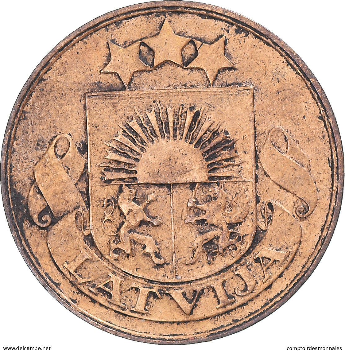 Monnaie, Lettonie, 2 Santimi, 1926 - Estonie