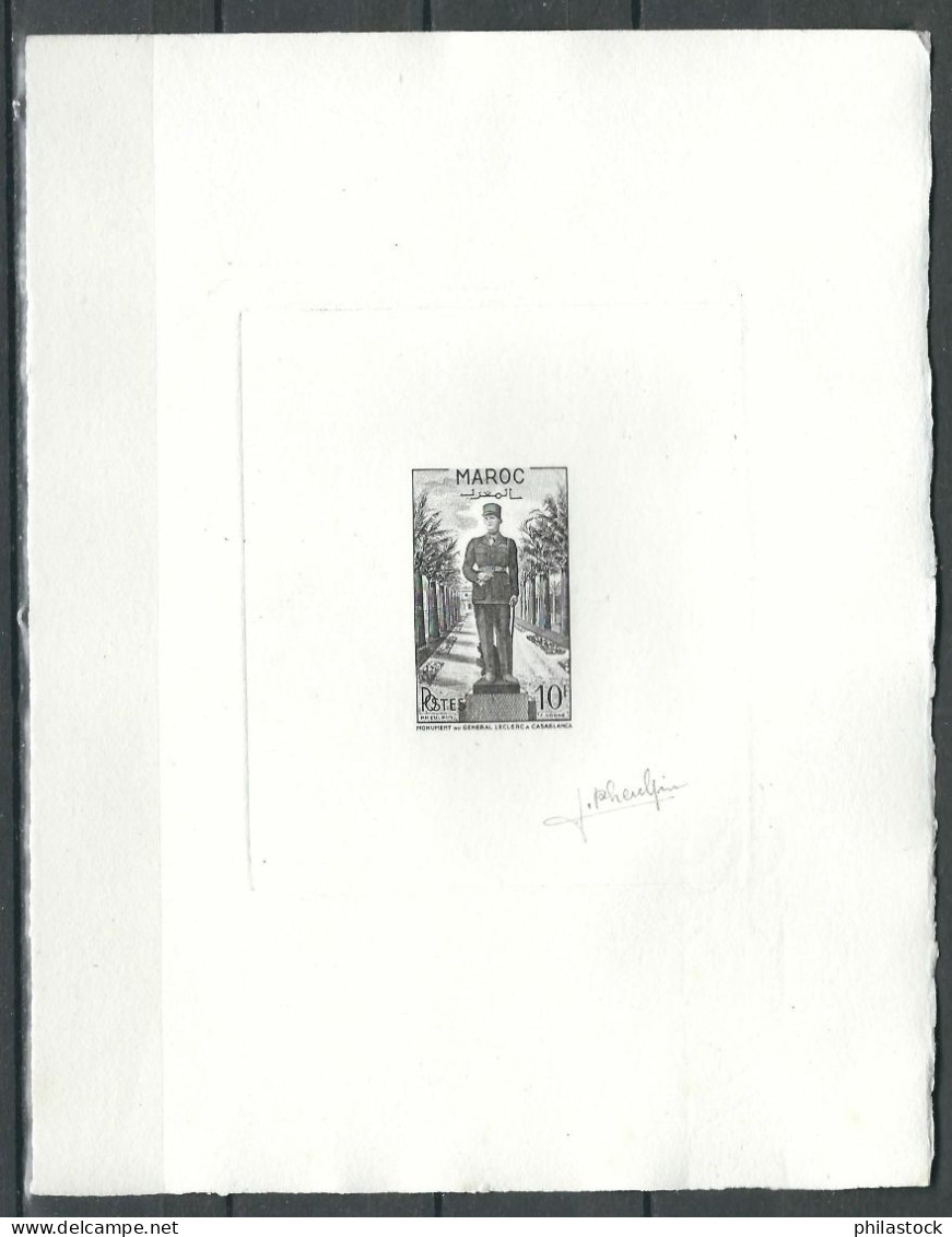 MAROC 1951 N° 299 En épreuve D'artiste Noire Signée Pheulpin - Otros & Sin Clasificación