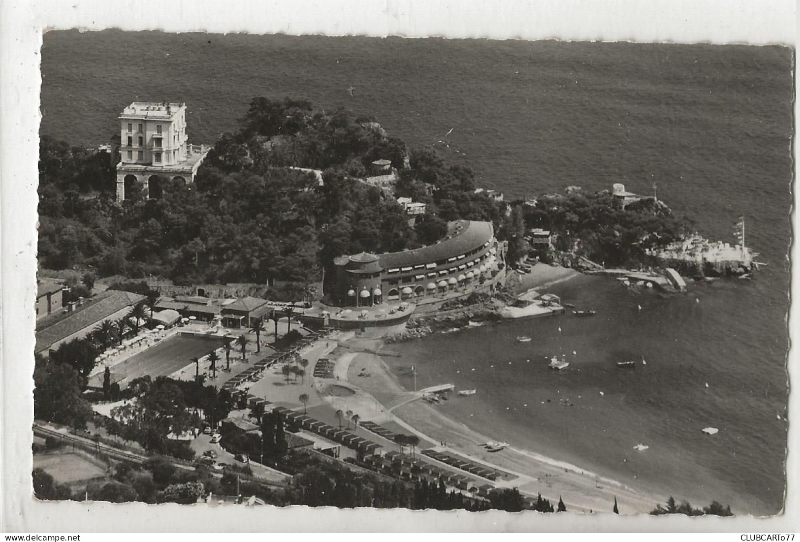 Monaco (Monaco) : Vue Aérienne Générale Au Niveau Du Quartier Du Restaurant "Le Palm-Beach" En 1950 PF. - Bars & Restaurants