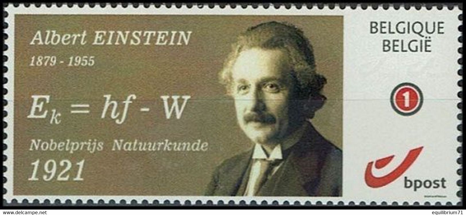 DUOSTAMP** / MYSTAMP**  - Albert Einstein - Prix Nobel De Physique / Fysica Nobelprijs / Nobelpreis Für Physik - 1921 - Albert Einstein