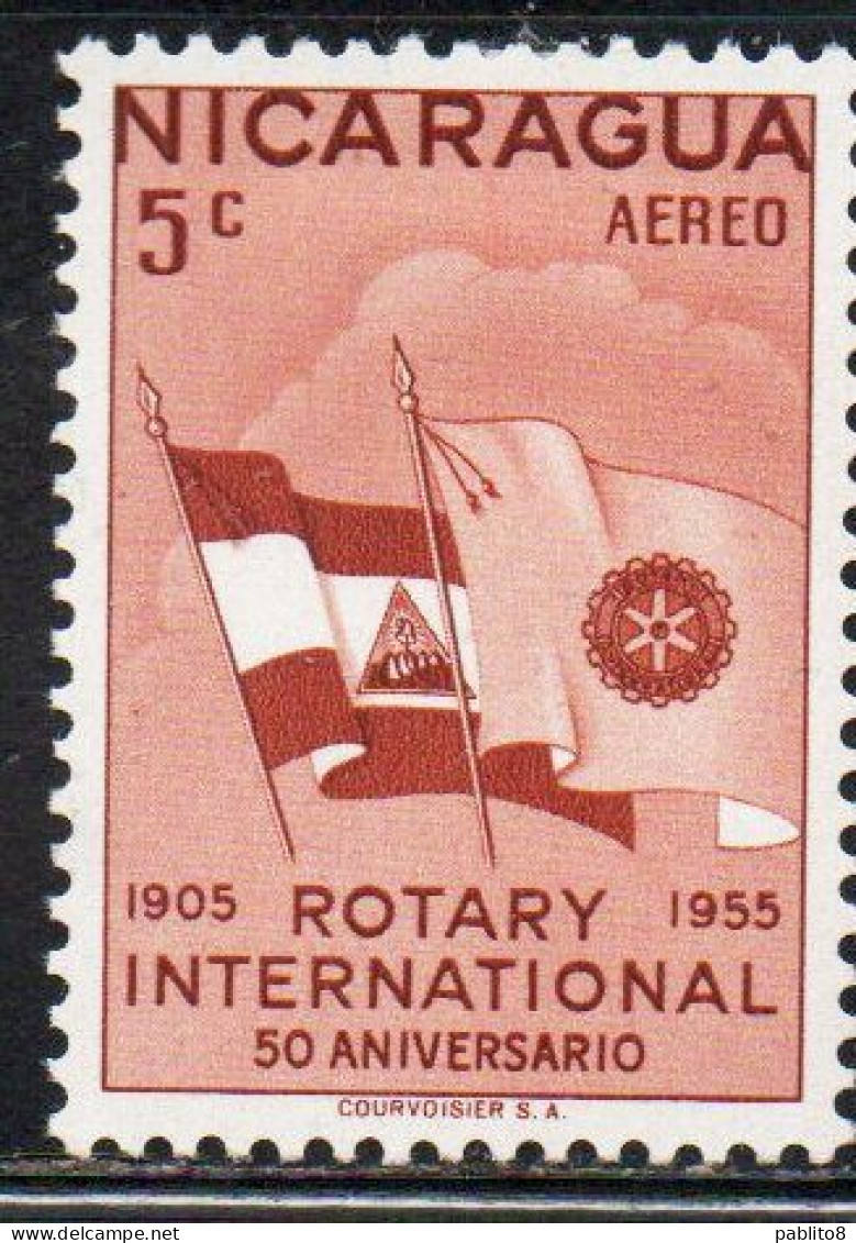 NICARAGUA 195 ROTARY INTERNATIONAL FLAGS 5c MNH - Nicaragua