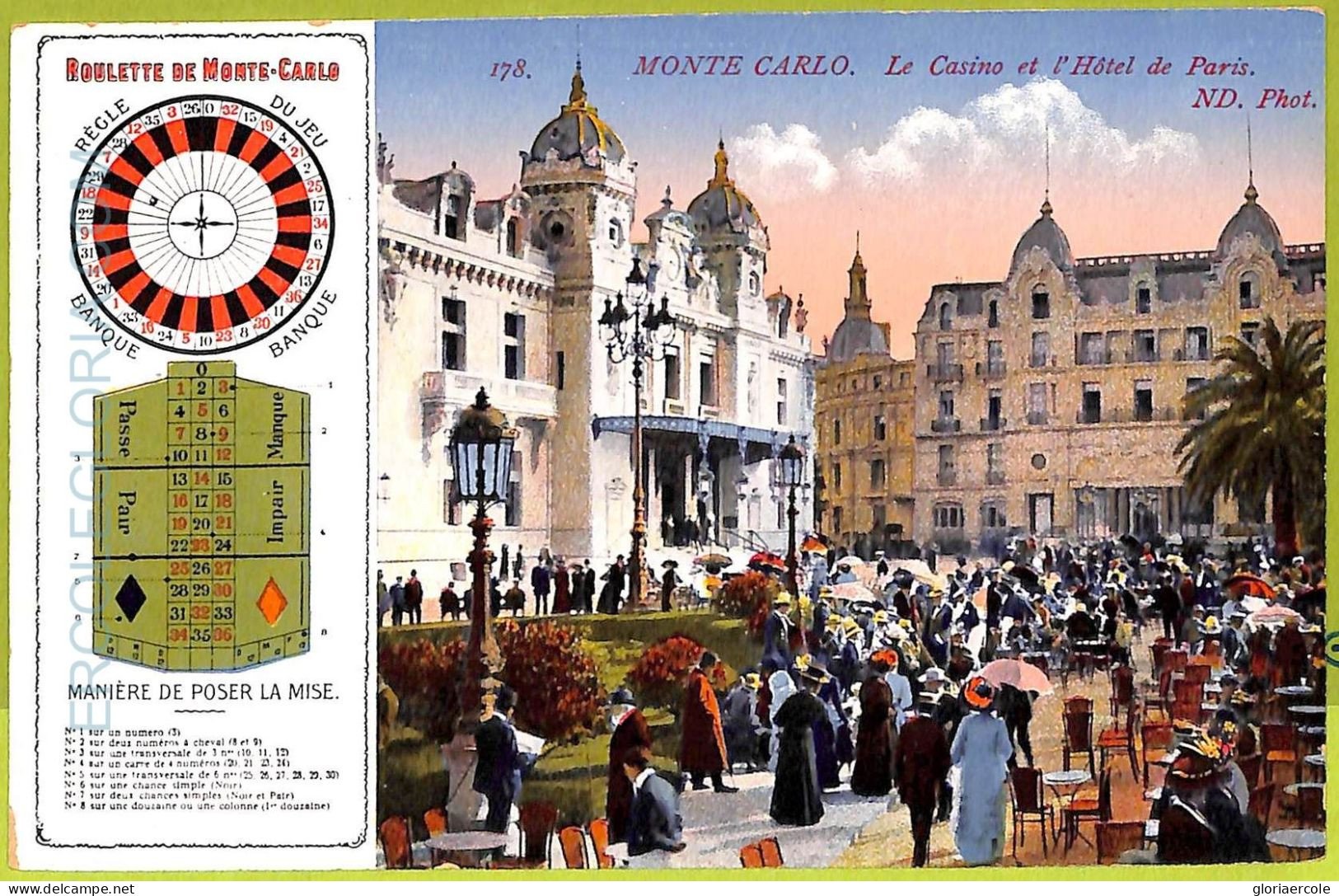 Ac9407 - MONACO - VINTAGE POSTCARD - Monte-Carlo - Monte-Carlo