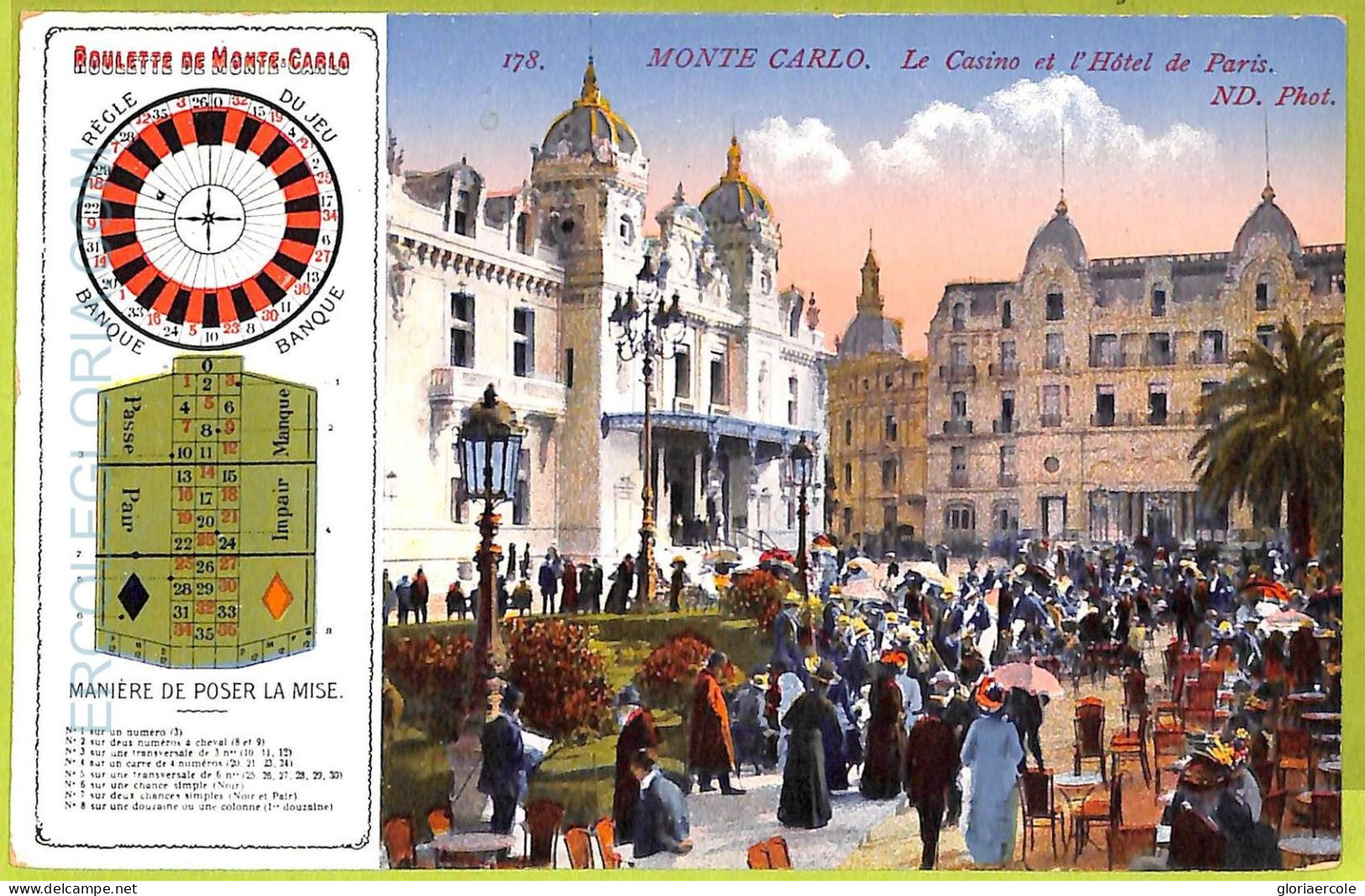 Ac9409 - MONACO - VINTAGE POSTCARD - Monte-Carlo - Monte-Carlo