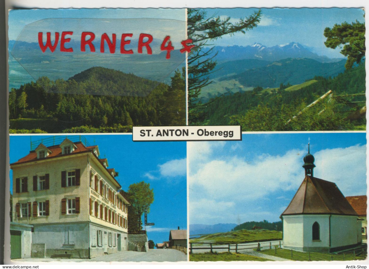 Hotel Alpenhof St. Anton - Oberegg - 4 Ansichten - Von 1965 (34528) - Oberegg