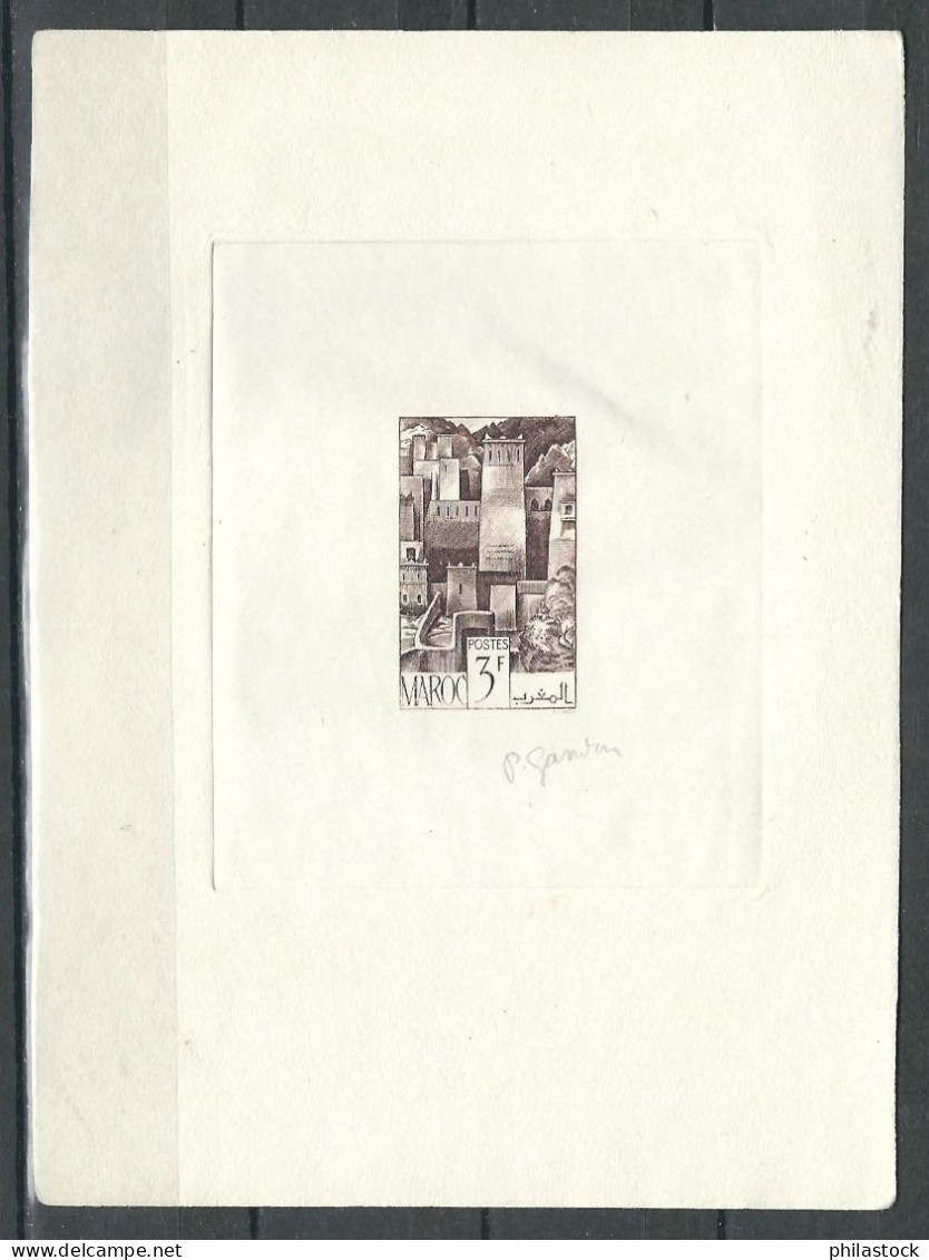 MAROC 1947 N° 254  En épreuve D'artiste Violet - Andere & Zonder Classificatie