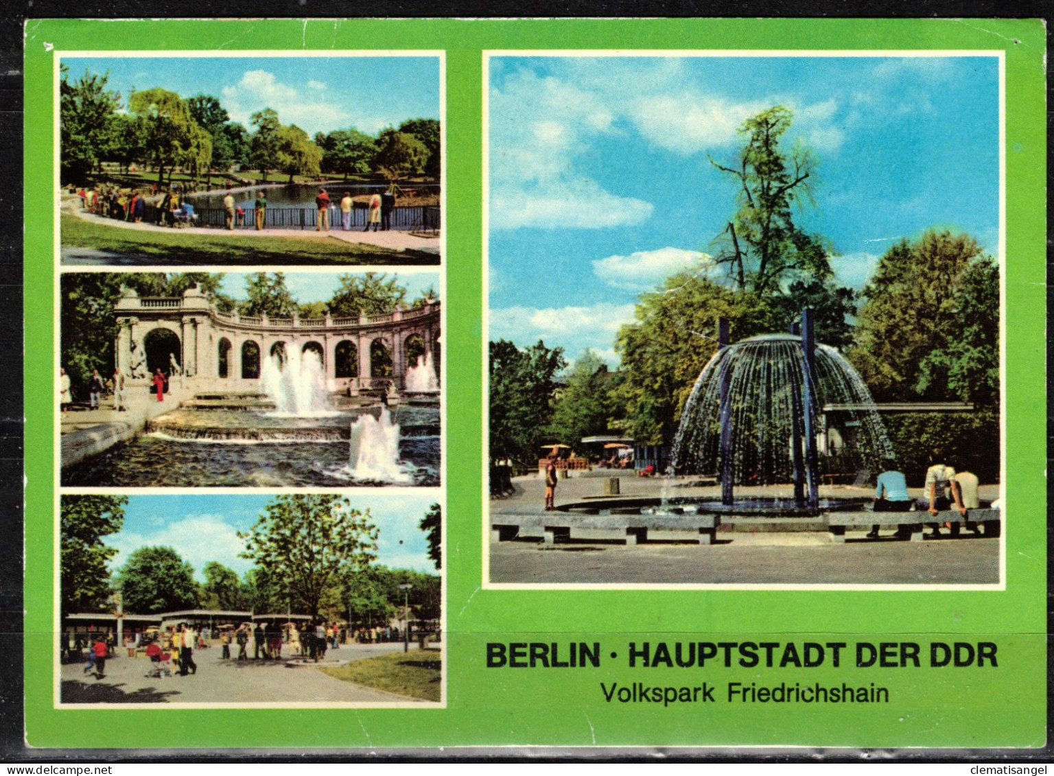 270v * BERLIN * HAUPTSTADT DER DDR * VOLKSPARK FRIEDRICHSHAIN * IN 4 ANSICHTEN **! - Friedrichshain