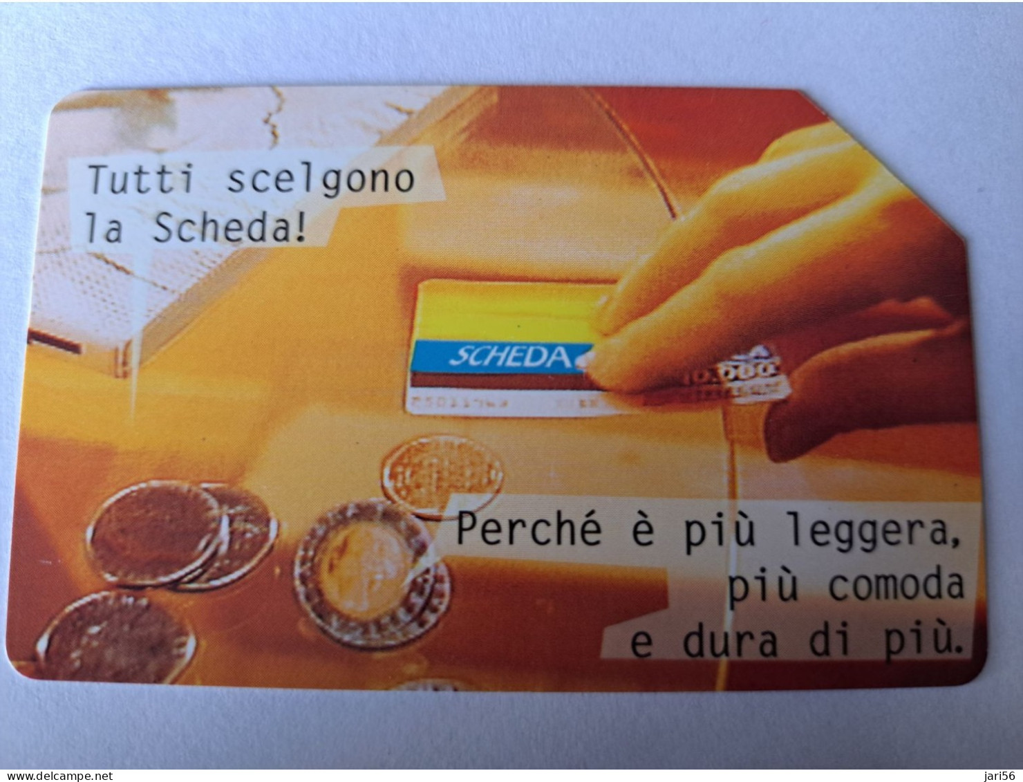 ITALIA  TELECOM ITALIA    LIRE 10.000  EUROCOINS ON CARD   USED    ** 13260** - Other & Unclassified