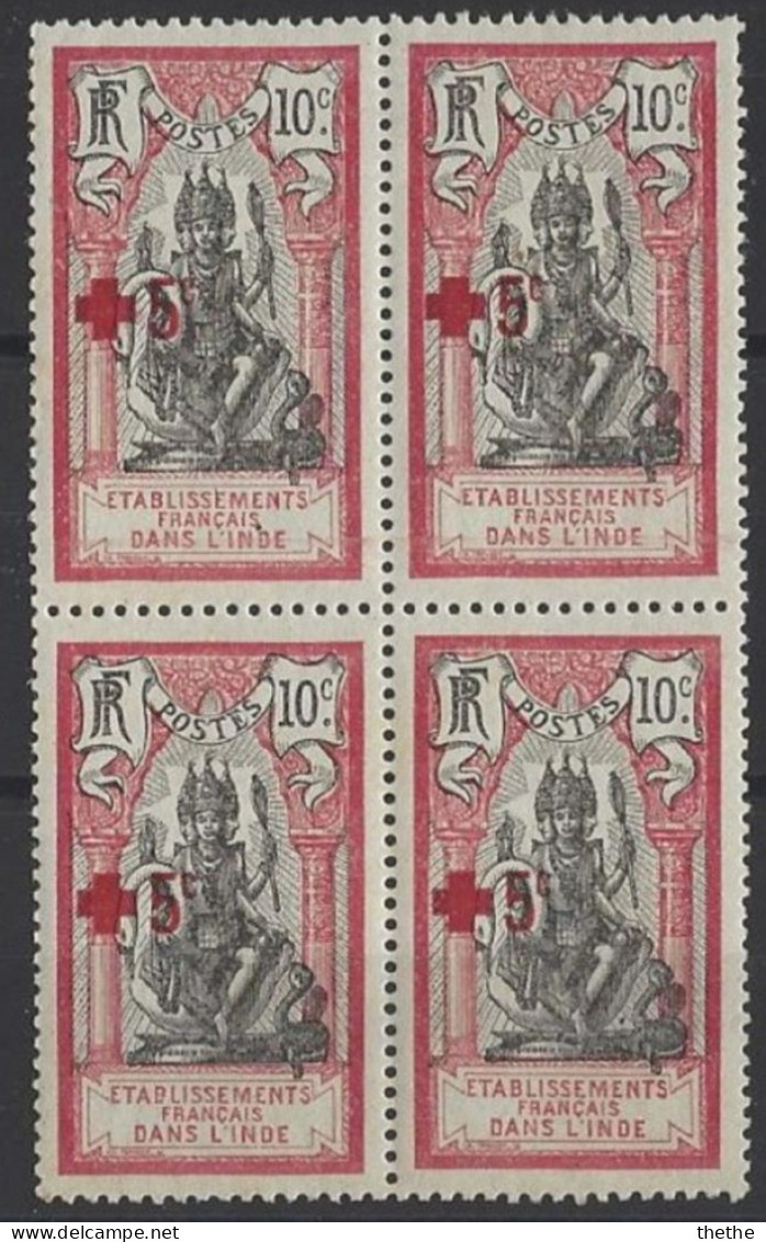 INDE - Croix Rouge - Numéro Normal De 1914 Surtaxé - Gebruikt