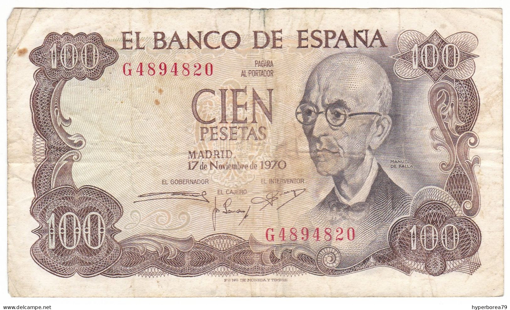 Spain P 152 - 100 Pesetas 17.11.1970 - Fine+ - 100 Peseten