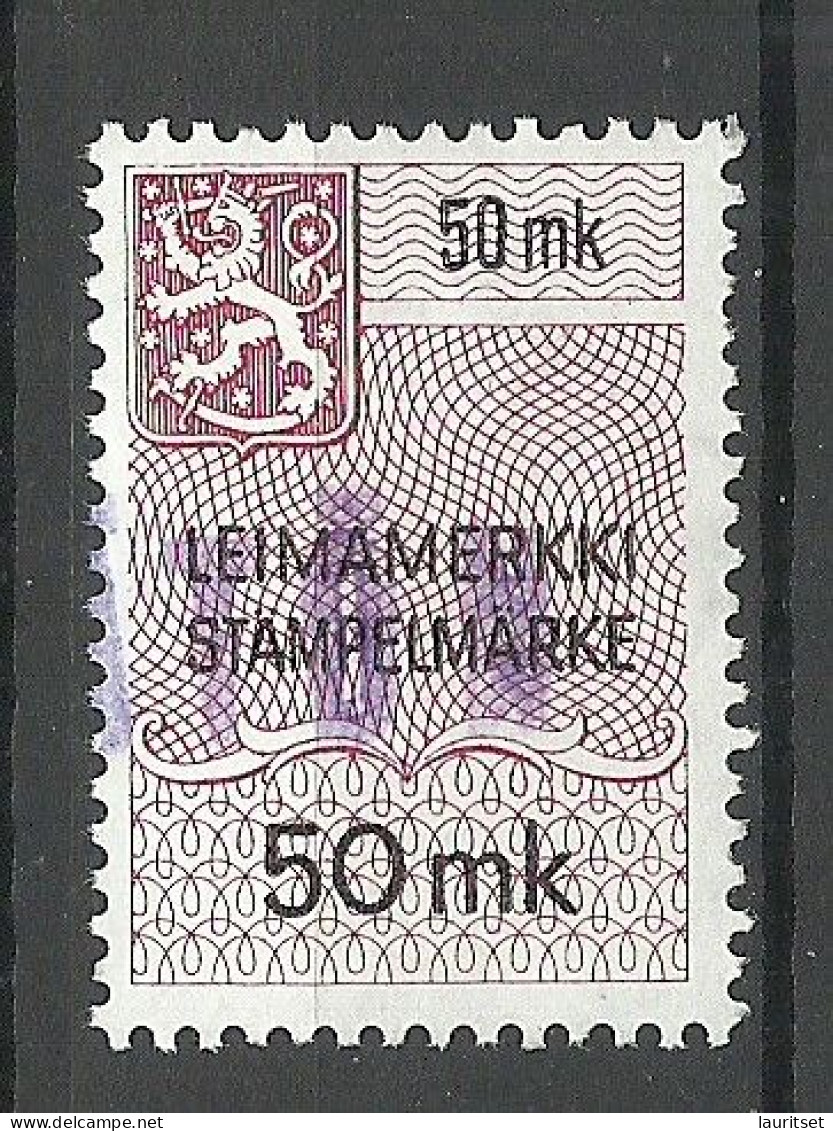 FINLAND FINNLAND Stempelmarke Documentary Tax Taxe 50 Mk. O - Revenue Stamps