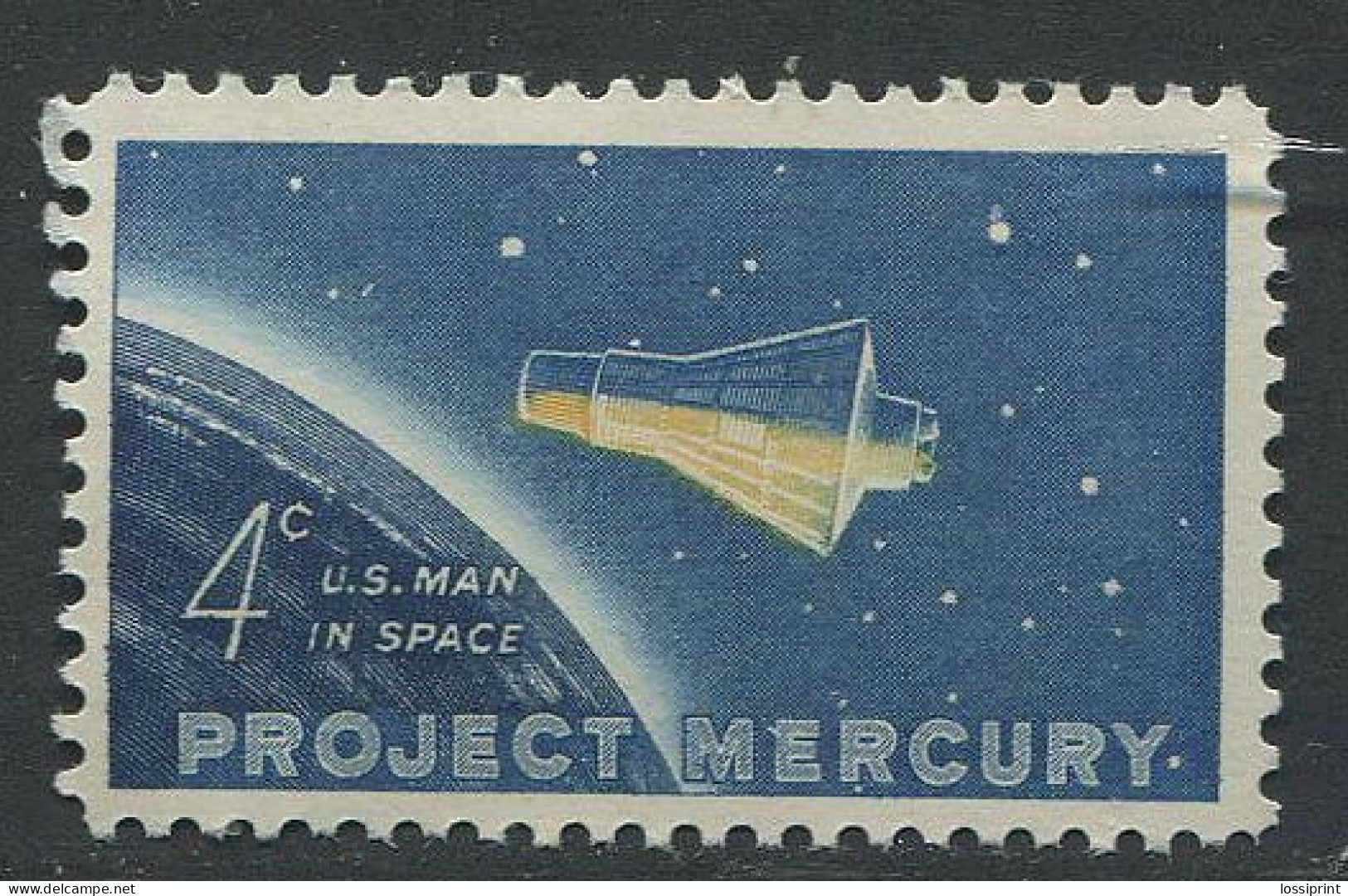 USA:Unites States:Unused Stamp Project Mercury, MNH - North  America